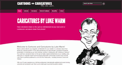 Desktop Screenshot of caricaturesbylukewarm.co.uk