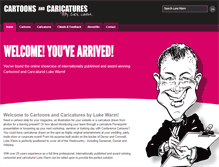 Tablet Screenshot of caricaturesbylukewarm.co.uk